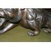 Heavily Carved Oriental Panther Sculpture