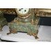 Victorian Green Marble Garniture Clock Set