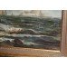 Painting E.Baker (19th c.) Seascape Oil on Canvas