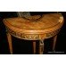 Empire Style Maple Demilune Card Table