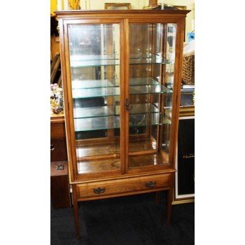 Glass Fronted Mahogany Display Cabinet