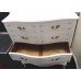 White Louis Style Shabby Chic 5 Drawer Chest of Drawers