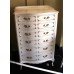 French Style Painted Shabby Chic 6 Drawer Chest of Drawers