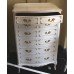 French Style Painted Shabby Chic 6 Drawer Chest of Drawers