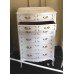 French Style Painted Shabby Chic 6 Drawer Chest of Drawers