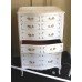 French Style Painted Shabby Chic 6 Drawer Chest of Drawers