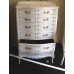 French Style Painted Shabby Chic 6 Drawer Chest of Drawers