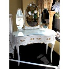 Elegant Louis Style Kidney Shaped Dressing Table