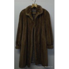 Ladies 3/4 Length Pastel Mink Coat