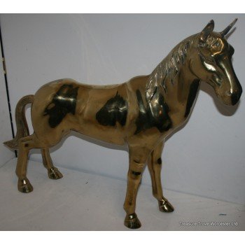 Heavy Solid Brass Horse