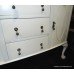 Painted Cream Ball & Claw Bow Fronted Sideboard