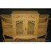 Painted Mustard Yellow Victorian Credenza