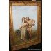 Religious Oil on Canvas Antique Style Heavy Gilt Frame