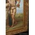 Religious Oil on Canvas Antique Style Heavy Gilt Frame