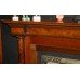 Victorian Style Mahogany & Walnut Tile Fire Surround