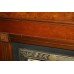 Victorian Style Mahogany & Walnut Tile Fire Surround