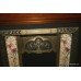 Victorian Style Mahogany & Walnut Tile Fire Surround