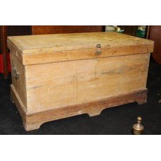 Antique Pine Blanket Box Chest