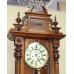 Handsome Antique Victorian Walnut Vienna Wall Clock