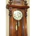 Handsome Antique Victorian Walnut Vienna Wall Clock