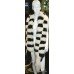 Fine Art Deco Harlequin Arctic & Black Fox Fur Stole