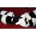 Fine Art Deco Harlequin Arctic & Black Fox Fur Stole