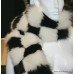 Fine Art Deco Harlequin Arctic & Black Fox Fur Stole