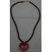 Baccarat Heart Pendant 18ct Gold on Silk Chord 