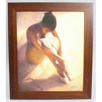 Ballerina Oil Painting by Vale Oil on Canvas