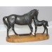 Beswick Horse Sculpture Black Beauty & Foal