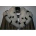 Designer Branco Pelle Ladies Leather Fur Jacket