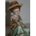 Capodimonte Girl Picking Sweetcorn Figurine