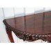 Carved Mahogany Demilune Side Table