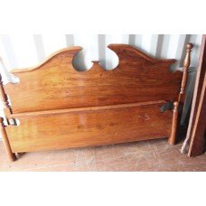 Carved Wood Broken Swan Neck pediment 6ft Superking Bed