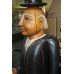 Carved Wood Painted Butler Figure Sculpture