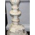 Carved Wood Shabby Chic Painted Pedestal Stand