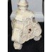 Carved Wood Shabby Chic Painted Pedestal Stand