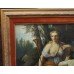 Impressive Classical Style Nymphs Oil Painting Set in Gilt Frame