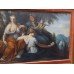 Impressive Classical Style Nymphs Oil Painting Set in Gilt Frame