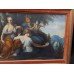 Impressive Classical Style Nymphs Oil Painting Set in Gilt Frame