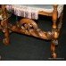 High Back Carved Cane Country Armchair