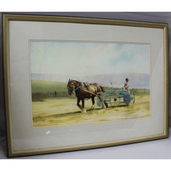 Farming Landscape Watercolour by Derek Williams RBSA