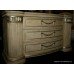 Bow Fronted Decapé Finish Marble Topped Chest of Drawers