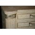 Bow Fronted Decapé Finish Marble Topped Chest of Drawers