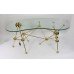 Eichholtz Kidney Shaped Glass Topped Atomic Design Table