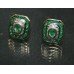 Emerald & Diamond Gold Earrings