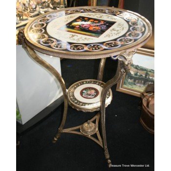 Empire Style table Hand Painted with Heavy Bronze Mounts