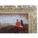 19th c. English Oil on Board Hunting Painting "Affair Leap"