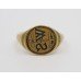 Engraved WS William Shakespeare 20ct Gold Signet Ring