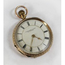 Fine Fattorini & Sons Engraved 9ct Gold Pocket Watch